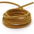 Gelbe Wildlederimitat-Kordelrolle für DIY-Schmuckherstellung und Bastelprojekte - 3mm (Tatsächlich 2.5-2.6mm) / Ca. 90m/Rolle / Hellbraun