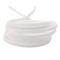 3mm weißes Wildlederimitat-Band auf Rolle für DIY-Schmuck und geflochtene Halsketten-Projekte - 3mm (Tatsächlich 2.5-2.6mm) / Ca. 90m/Rolle / Weiß