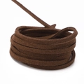 Dunkelbraunes 3mm Wildlederband für DIY-Halsketten und Traumfänger auf Weiß - 3mm (Tatsächlich 2.5-2.6mm) / Ca. 90m/Rolle / Kaffeebraun