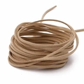 3mm khakifarbene Wildlederschnur Rolle für DIY Schmuck und geflochtene Ketten - 3mm (Tatsächlich 2.5-2.6mm) / Ca. 90m/Rolle / Khaki