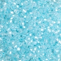Sky blue 4mm faceted bicone glass beads for DIY jewelry and handmade bracelets - 10g/Pack, Approx. 140 Beads, 4mm, Hole Approx. 1mm / Dreamy Blue