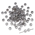 Antique silver plated flat round acrylic letter L beads for DIY jewelry making - Letter L Round Silver / 4x7mm Hole approx 1mm (50 Pieces/Pack)