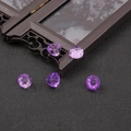Violet lotus-shaped glass beads for traditional DIY hairpins and jewelry making - Bulk Packaging / Gradient Purple