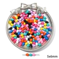 Mixed color 5x6mm star cartoon alloy beads for DIY jewelry making and bracelets - 5x6mm (5 Pieces/Pack)