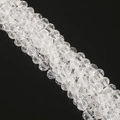 Fili di perle di cristallo di vetro sfaccettate da 6 mm per la creazione di gioielli fai da te - 6mm (Circa 95-98 Pezzi/Confezione) / Bianco Trasparente