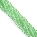 Perle in vetro cristallo sfaccettato verde chiaro da 6mm per gioielli fai-da-te e collane - 6mm (Circa 95-98 Pezzi/Confezione) / Ciano Oliva