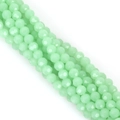 Perline di vetro sfaccettate verde menta da 6 mm per la creazione di gioielli fai-da-te - 6mm (Circa 95-98 Pezzi/Confezione) / Giada Verde Medio