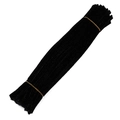 Manojo de limpiapipas negros de 5mm para proyectos creativos de manualidades DIY - Negro