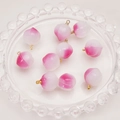 Pink gradient resin peach pendants with gold loop for DIY jewelry making sets - Pink Peach With Gold Eye Pin (03#)