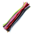 Détail de tiges chenille colorées de 5mm pour les loisirs créatifs et bricolage enfant - 5mm x 30cm (100 Pièces/Paquet) / Couleurs Mélangées Aléatoires