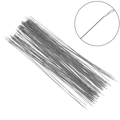 Twisted stainless steel beading needle tool with eyelet loop for DIY jewelry making - 130mm x 0.5mm (2 Pieces/Pack)