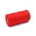 Levendige rode gevlochten henneptouw rol voor DIY-knutselen en cadeauverpakking - 2mm / Ong. 100m per rol (1 rol/pak) / Rood