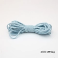 3mm light blue faux suede velvet cord for DIY jewelry making and crafts 5M bag - 3mm Diameter 5 Meters Long / Blue