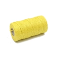 Rol heldergeel natuurlijk jutetouw voor doe-het-zelf handwerk en handgemaakte sieraden - 2mm / Ong. 100m per rol (1 rol/pak) / Geel