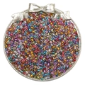 Mix of colorful glass seed beads with metallic luster for DIY jewelry making - Random Mixed Colors