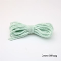 Light green chenille stems 3mm diameter 5m length for DIY crafts and hair accessories - 3mm Diameter 5 Meters Long / Light Green