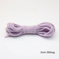 3mm lilac chenille elastic hair tie rope for DIY handmade crafts, 5 meters per bag - 3mm Diameter 5 Meters Long / Purple