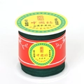Dark green jade cord for DIY jewelry braiding on a professional white spool - 0.4mm 150 Yards / Dark Green