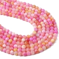 Perline per gioielli fai-da-te in giada persiana sintetica rosa pesca con sfumatura - 8mm Foro Circa 1mm 38cm/Filo Circa 50 Pezzi / Rosa giallo