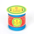 Fil de nylon bleu sur bobine pour bijoux DIY et tissage de nœuds chinois - 0.8mm 100 Yards / Bleu lac