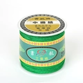 Fil de jade vert fin sur bobine pour bijoux faits main et tissage de nœuds chinois - 1.5mm / Vert