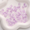 Translucent purple gradient cherry blossom glass beads for DIY jewelry making - 11mm (1mm Hole/10 Pcs) / Gradient Purple