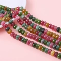 Perline multicolore stile tormalina per gioielli fai da te con finitura liscia - Stile Perline Abaco (5x8mm)