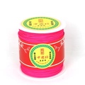 Cordon tressé rouge rose pour bracelets DIY sur bobine en plastique blanc artisanale - 1.5mm / 2# Rouge Pêche