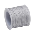 Silver grey 72# nylon cord spool for DIY jewelry braiding and handcrafted bracelets - 0.8mm / Silver Gray