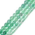 Perline tonde in pietra naturale verde in quattro dimensioni per gioielli fai-da-te - 4mm (Foro circa 0,5mm, circa 80 pz/filo) / Fluorite Verde