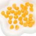 Transparente orangefarbene Acryl-Bärennasen-Perlen für DIY-Plüschtiere und Handwerk - Groß / Gelb