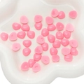 Pink acrylic triangular safety noses for handmade doll and plush toy DIY crafts - Medium / Pink