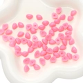 Glossy pink heart-shaped acrylic doll noses for DIY handmade plush toy accessories - Small / Pink