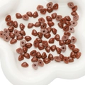 Dark brown acrylic teddy bear noses for DIY plush toys crafts in a white porcelain dish - Small / Brown