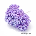 Racimos de bayas artificiales moradas 80mm para manualidades DIY y decoración de bodas 12u - Estambre de Flor (C0876) / 80mm (12 Piezas/Paquete)