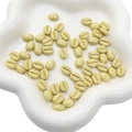 Crèmewitte 8x10mm acryl koffieboon kralen met gouden groef voor DIY-sieraden maken - Meloen Kraal / 8x10mm (Gat ca. 1mm, 20 Stuks/Verpakking) / Grasgeel