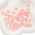 Pink oval acrylic pig nose buttons with dual holes for DIY plush toy crafting - 9x8mm / Light Pink