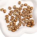 8x10mm acryl koffieboon kralen met metallic bronzen afwerking voor DIY sieraden - Meloen Kraal / 8x10mm (Gat ca. 1mm, 20 Stuks/Verpakking) / koffiekleur