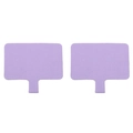Toppa per cordino del telefono in velluto viola chiaro per fissaggio card fai da te - Circa 6x6.5cm / Viola