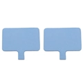 Toppe per cordino per cellulare azzurre a forma di T in tessuto resistente e durevole - Circa 6x6.5cm / Blu