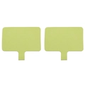 Durable green velvet phone lanyard tether patch with strong metal loop for DIY cards - Approx. 6x6.5cm / Green