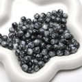 Polished black and white patterned round porcelain beads for DIY jewelry making - 30 Pieces/Pack (8mm) / Black