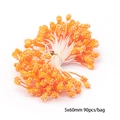 Orange handmade flower stamen DIY material for floral decoration 5x60mm 90pcs - Lavender Style Stamen / 5mm x 60mm (90 Pieces/Pack)
