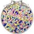 Mischfarbene SuperDuo Acrylperlen mit Doppellöchern für DIY Schmuckherstellung - 4x6mm (Ca. 105 Stk.) / Zufällige Mischfarben