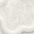 10 mm klare facettierte Bicone-Acrylperlen für DIY handgemachte Armbänder und Ketten - Raute / 10mm (20g/Pack ca. 46 Stk) / Transparent