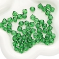 Grüne 10mm facettierte Acrylperlen für DIY-Schmuckherstellung in weißer Keramikschale - Raute / 10mm (20g/Pack ca. 46 Stk) / Grün