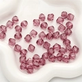 Facettierte 10mm lila Acryl-Doppelkegelperlen für DIY-Schmuck und Halsketten - Raute / 10mm (20g/Pack ca. 46 Stk) / Fuchsie