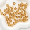 Facettierte 10mm Acrylperlen in Champagner für DIY Schmuckherstellung in Schale - Raute / 10mm (20g/Pack ca. 46 Stk) / Braun