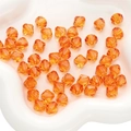10mm leuchtend orange facettierte Bicone-Acrylperlen für DIY Schmuck Armbänder - Raute / 10mm (20g/Pack ca. 46 Stk) / Orangerot