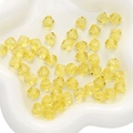10mm zitronengelbe facettierte Acrylperlen für DIY handgemachten Schmuck und Ketten - Raute / 10mm (20g/Pack ca. 46 Stk) / Gelb